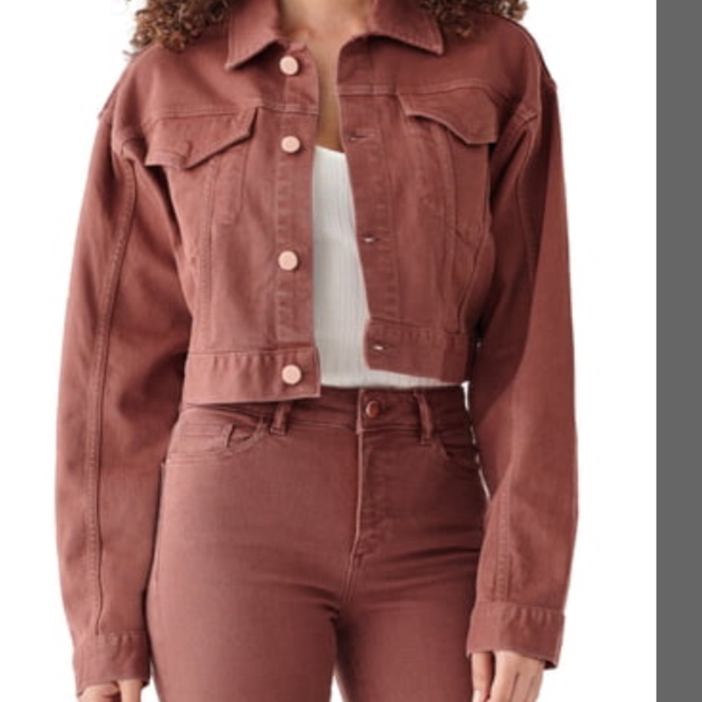 DL1961 X Marianna Hewitt Annie Crop Denim Jacket